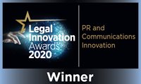 Legal Innovation Winner PR and Communications Innovation