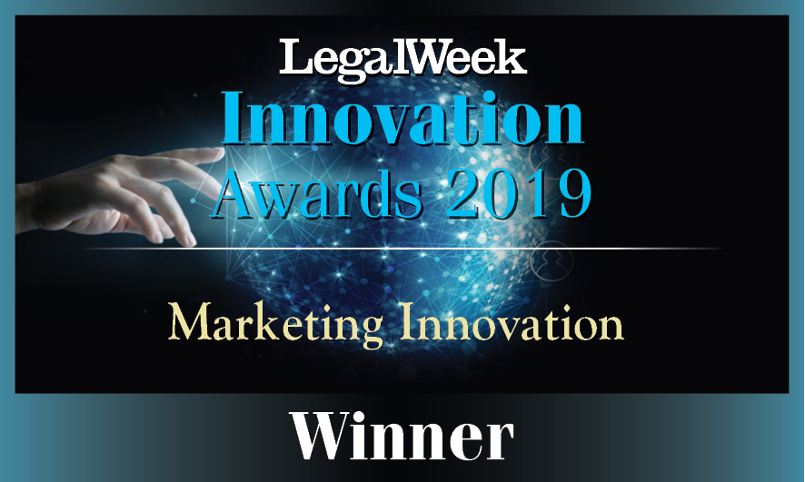 Legal Week Innovation awards - Marketing Winner