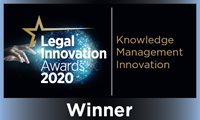 Legal Innovation Award winner - Knowledge management innovation
