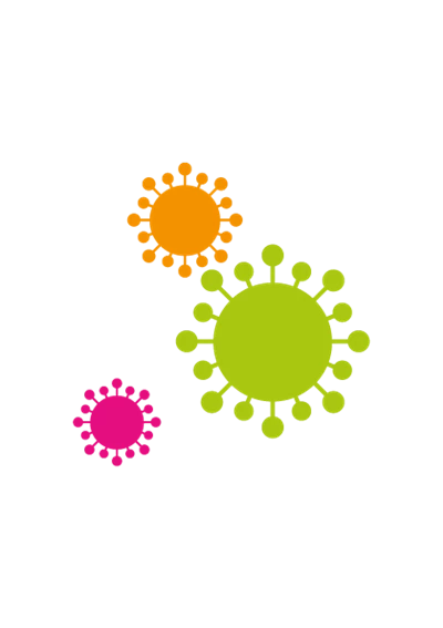 Coronavirus green spot illustration